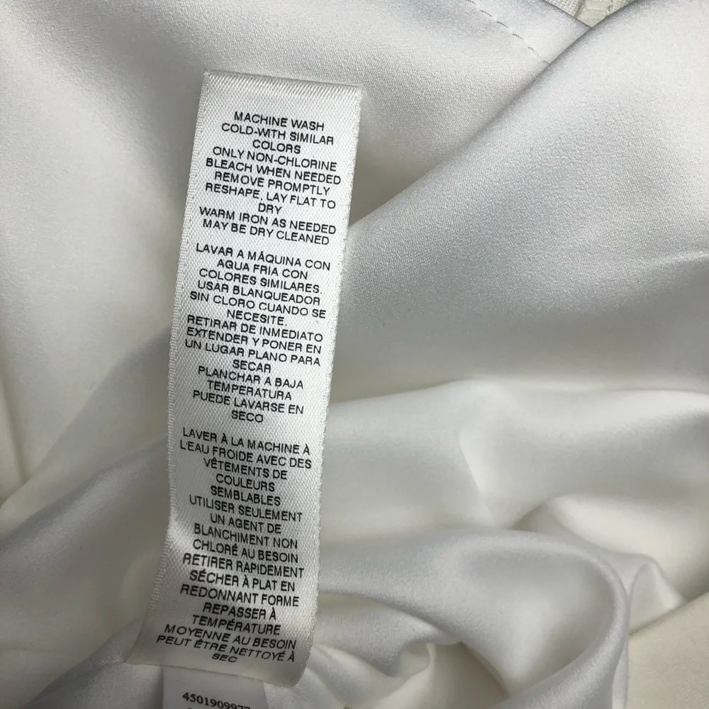 ⭐️NEW⭐️White House Black Market (WHBM) Elegant Cream Skirt with Button Detail - Picture 9 of 9